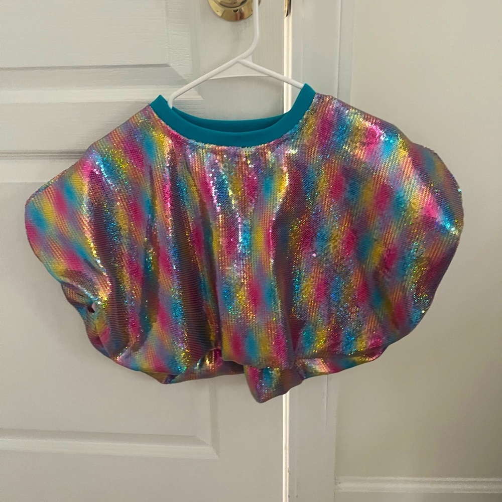 NWOT queen of sparkles sequin top